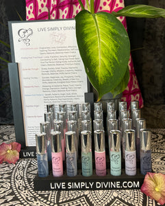 Chakra Balancing Box Retail Display With Chakra Essence Retail Spray Set